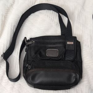 Tumi Black Messenger Bag for Men